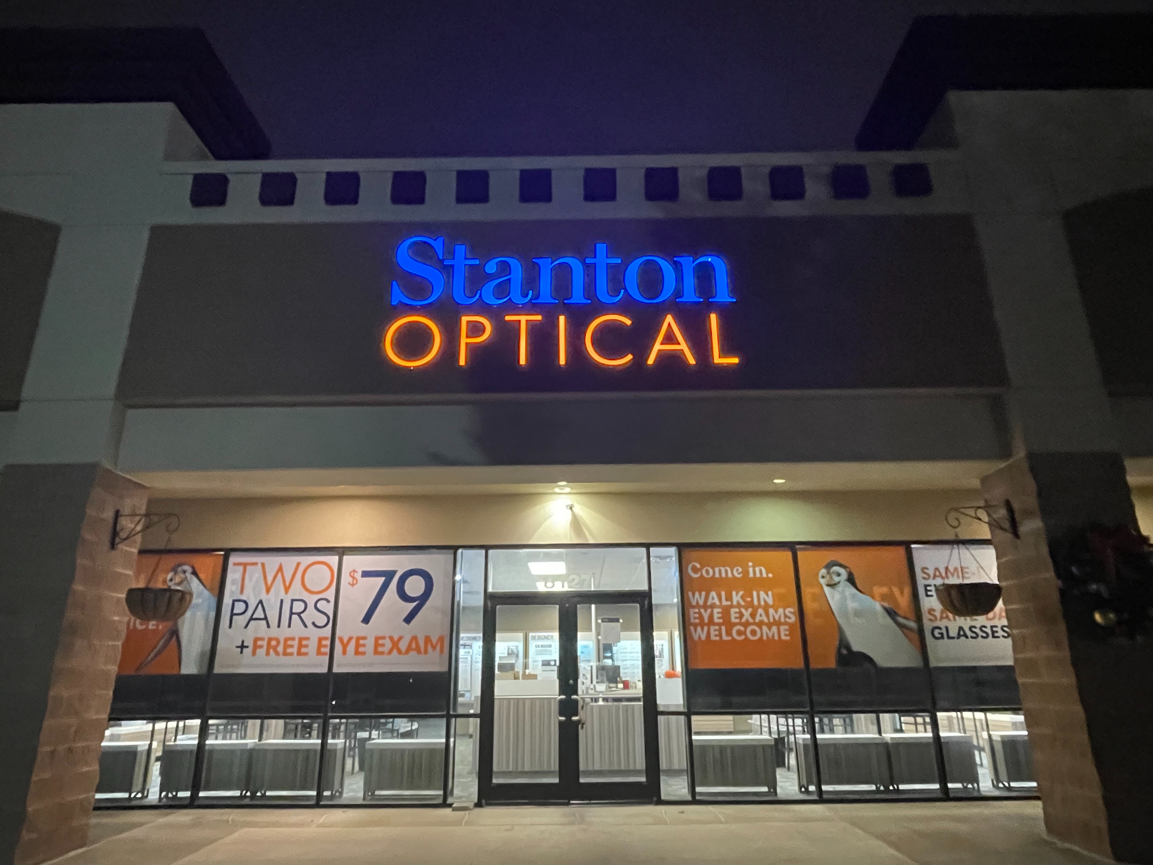 Storefront at Stanton Optical Store Selma TX 78154