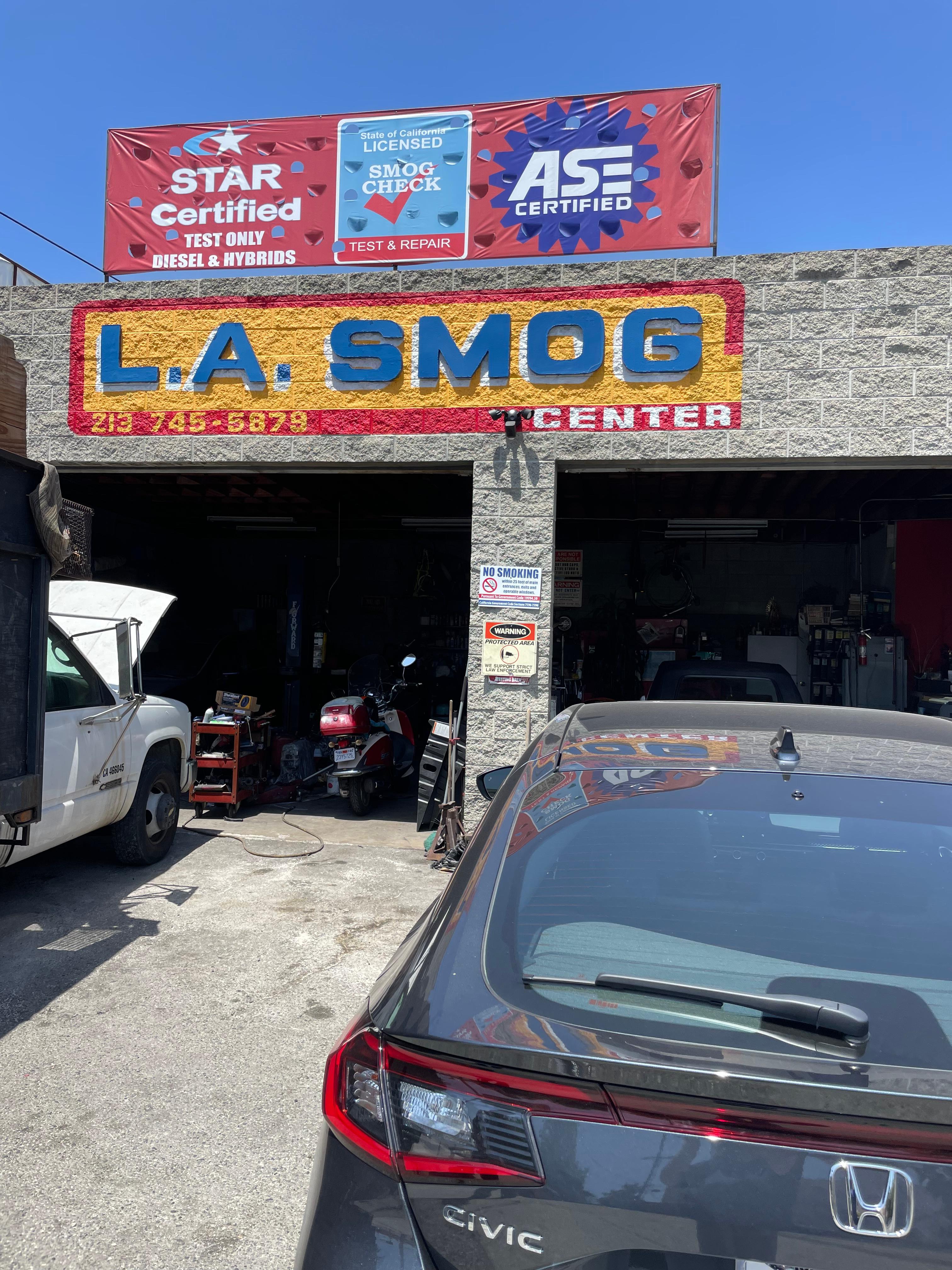 Smog Emissions Check Station Automotive Repair Shop