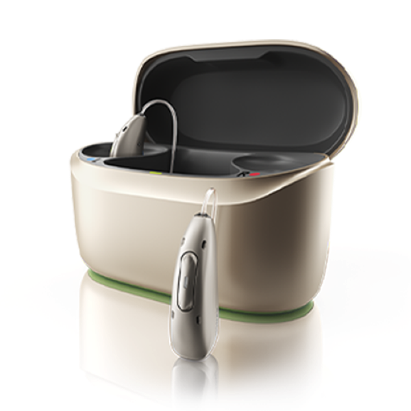 Image of Phonak Audéo Infinio (Ultra) Sphere hearing aids.