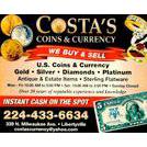 Costa's Coins & Currency Logo
