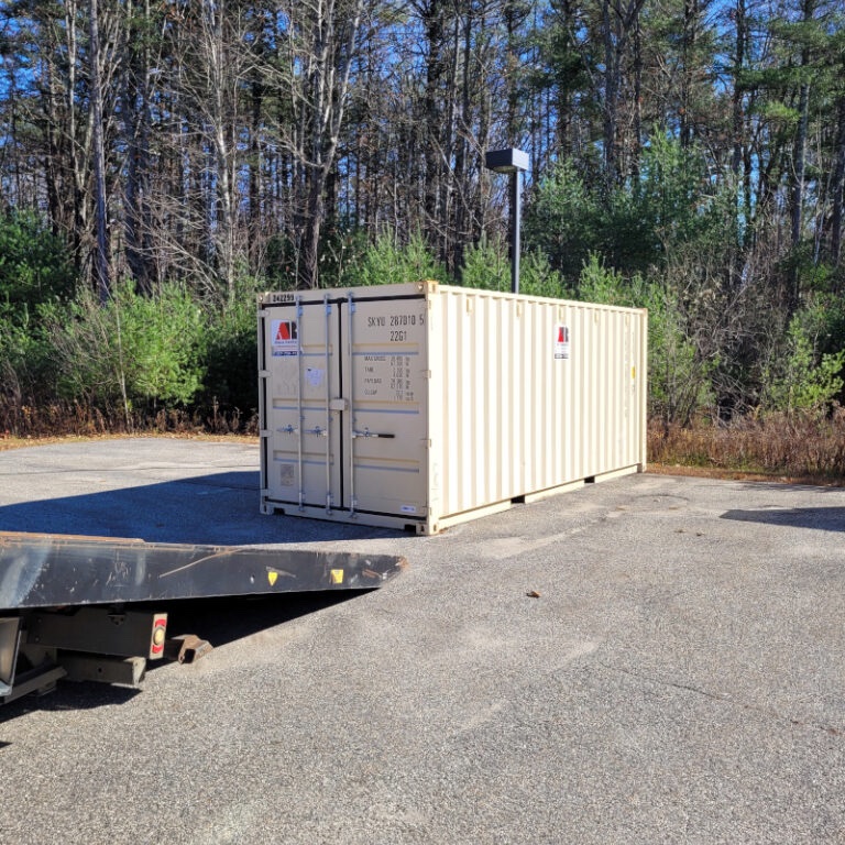 20ft storage container was rented to a Church in Falmouth, ME 04105. 