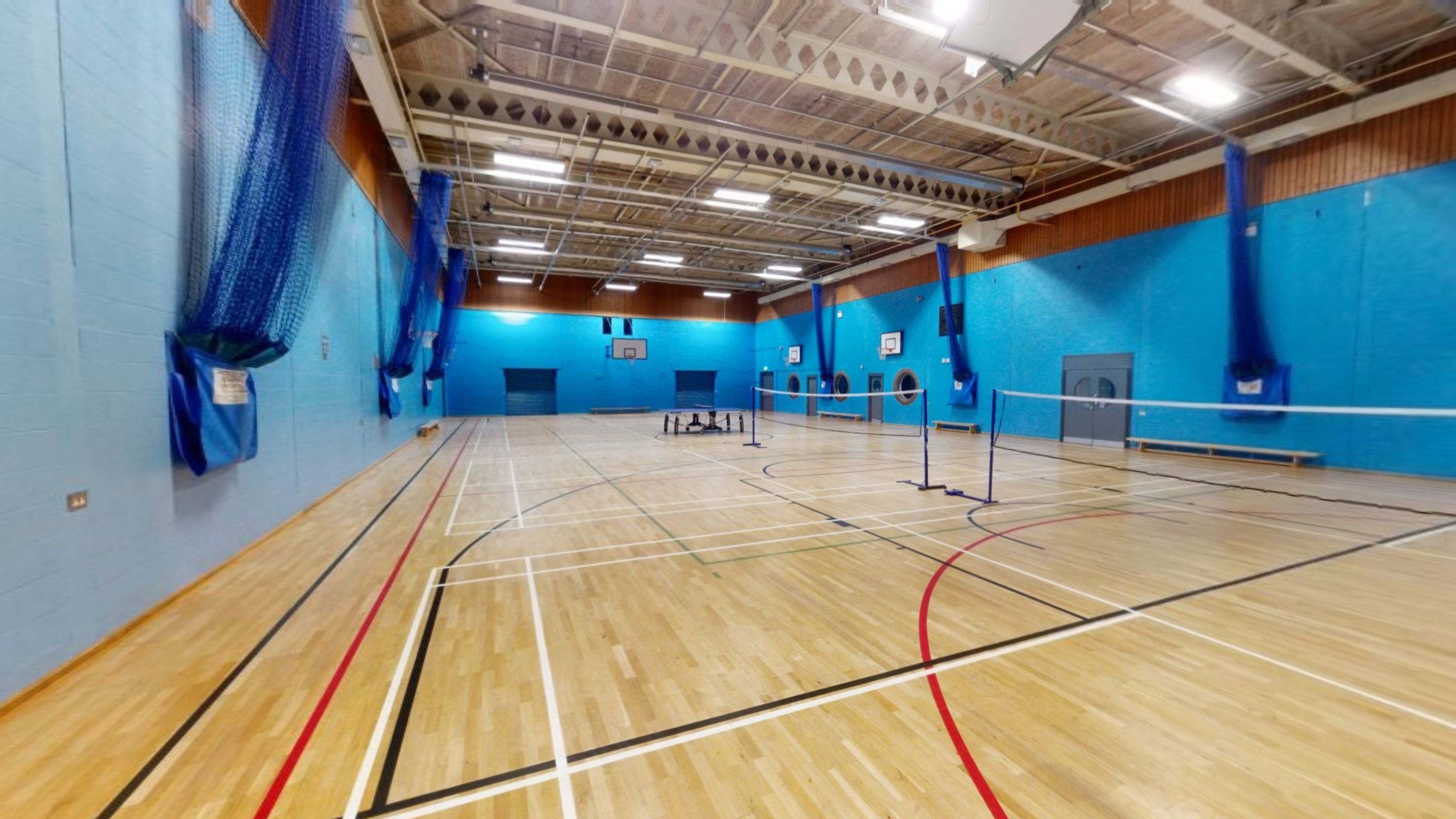 Sports hall at St Crispin's Leisure Centre St Crispin's Leisure Centre Wokingham 01189 791066