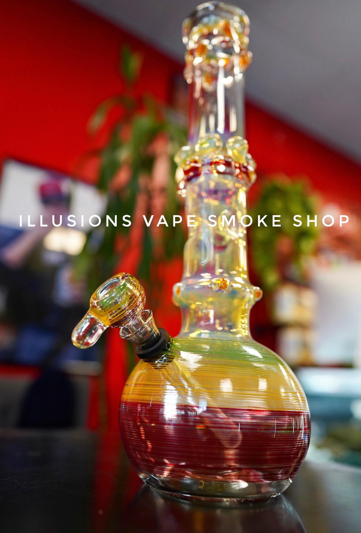 Fine art bongs and Glass only at Illusions.