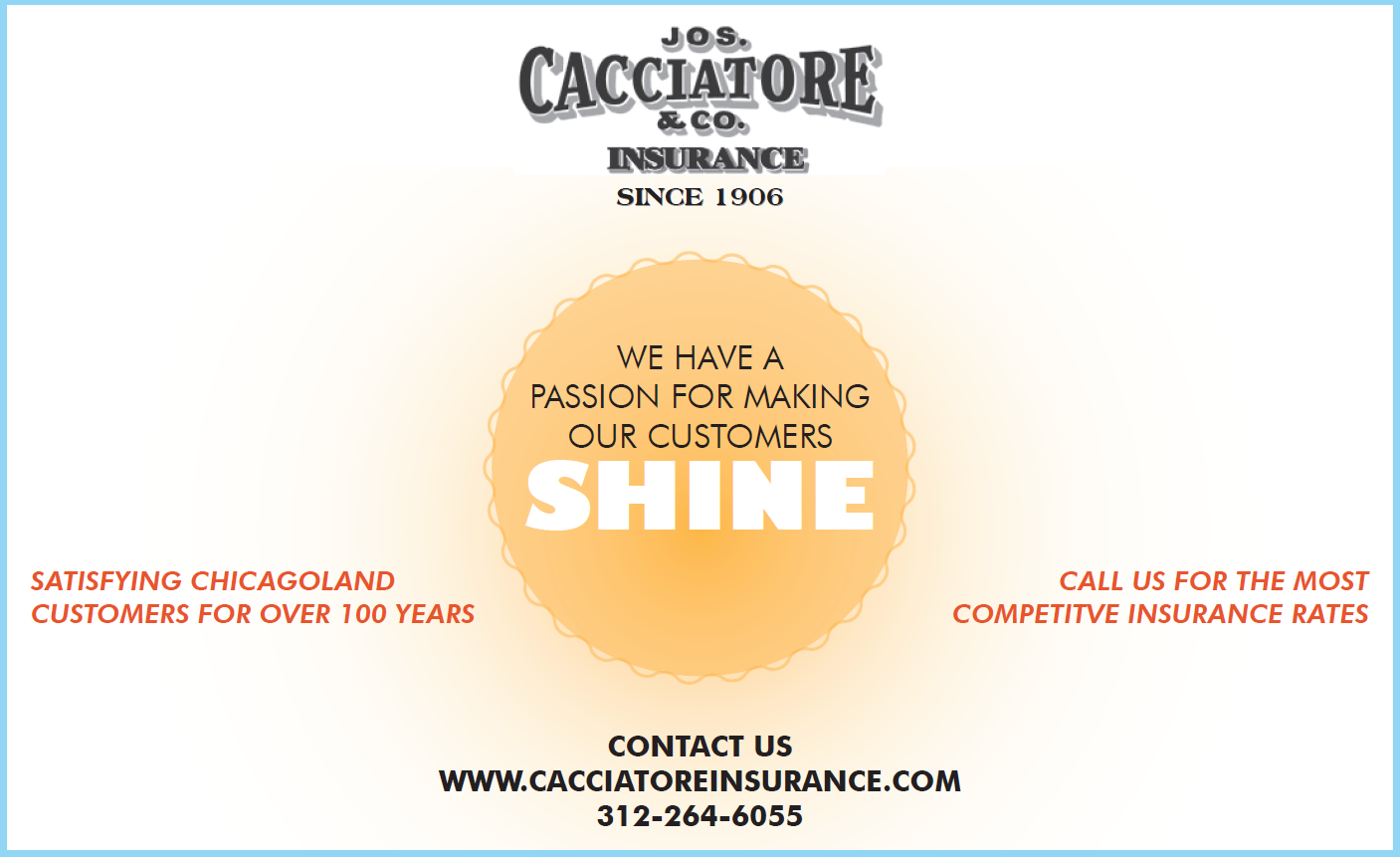 Cacciatore Insurance Chicago (312)264-6055