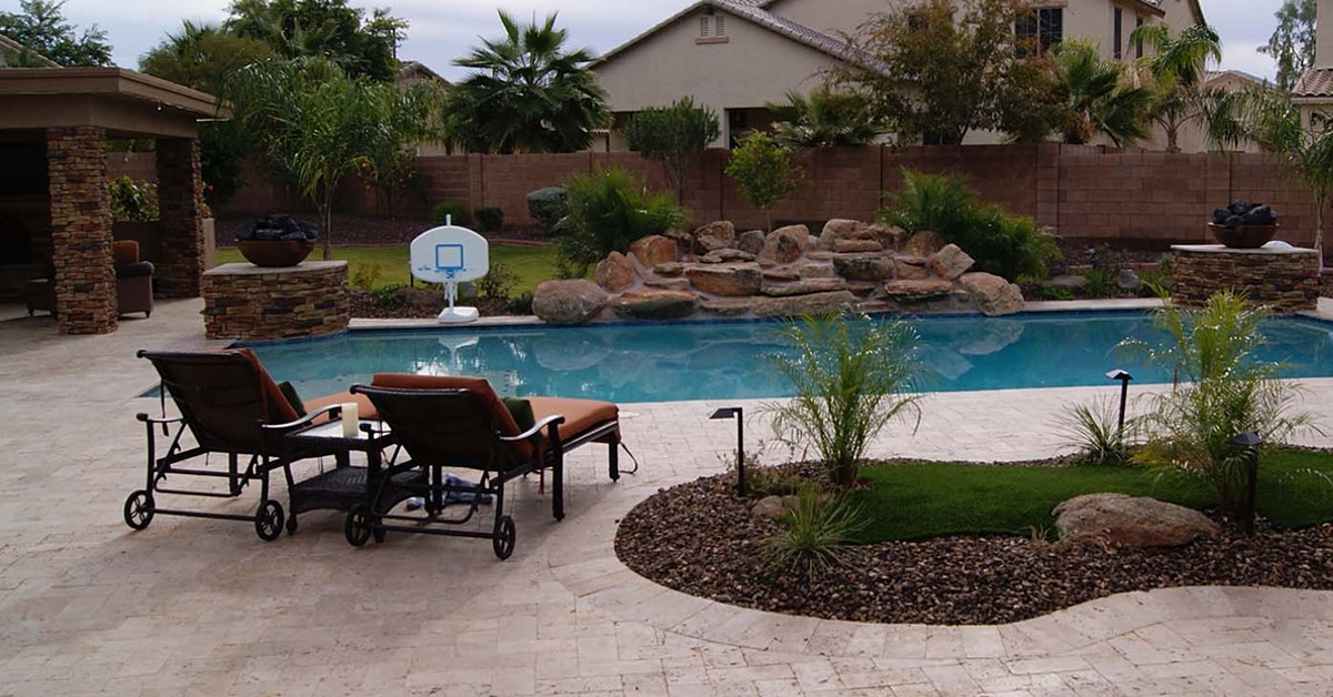 Unique Landscape Design for Poolscapes, Phoenix area, Arizona No Limit Pools & Spas Mesa (602)421-9379
