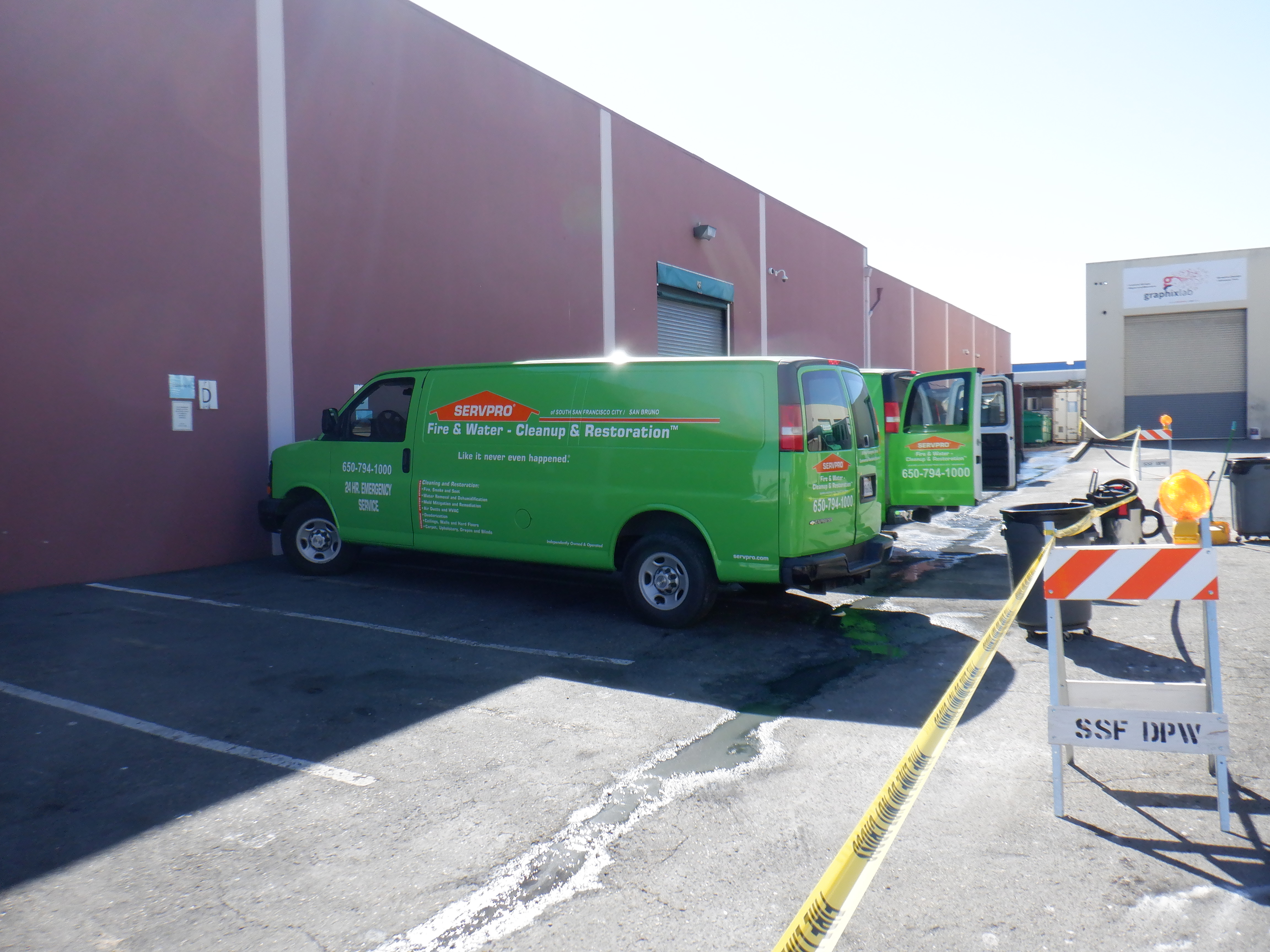 SERVPRO of South San Francisco City/ San Bruno responds to a Commercial Sewage Back Up Loss