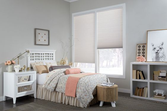 Cellular shades are a safe, cordless choice for families with children.