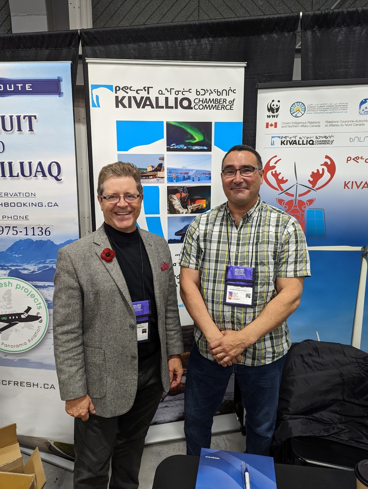 Wade and Patrick Tagoona, President of the Kivalliq Chamber of Commerce.jpg