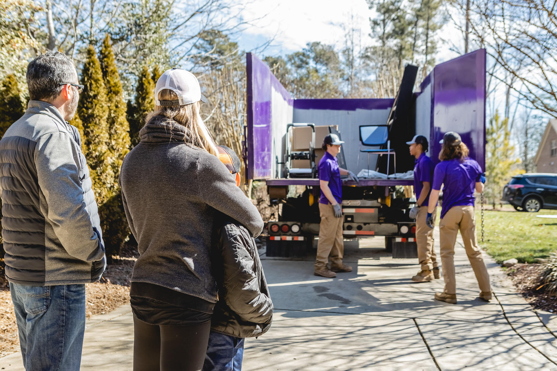 count junkula of raleigh junk removal at work