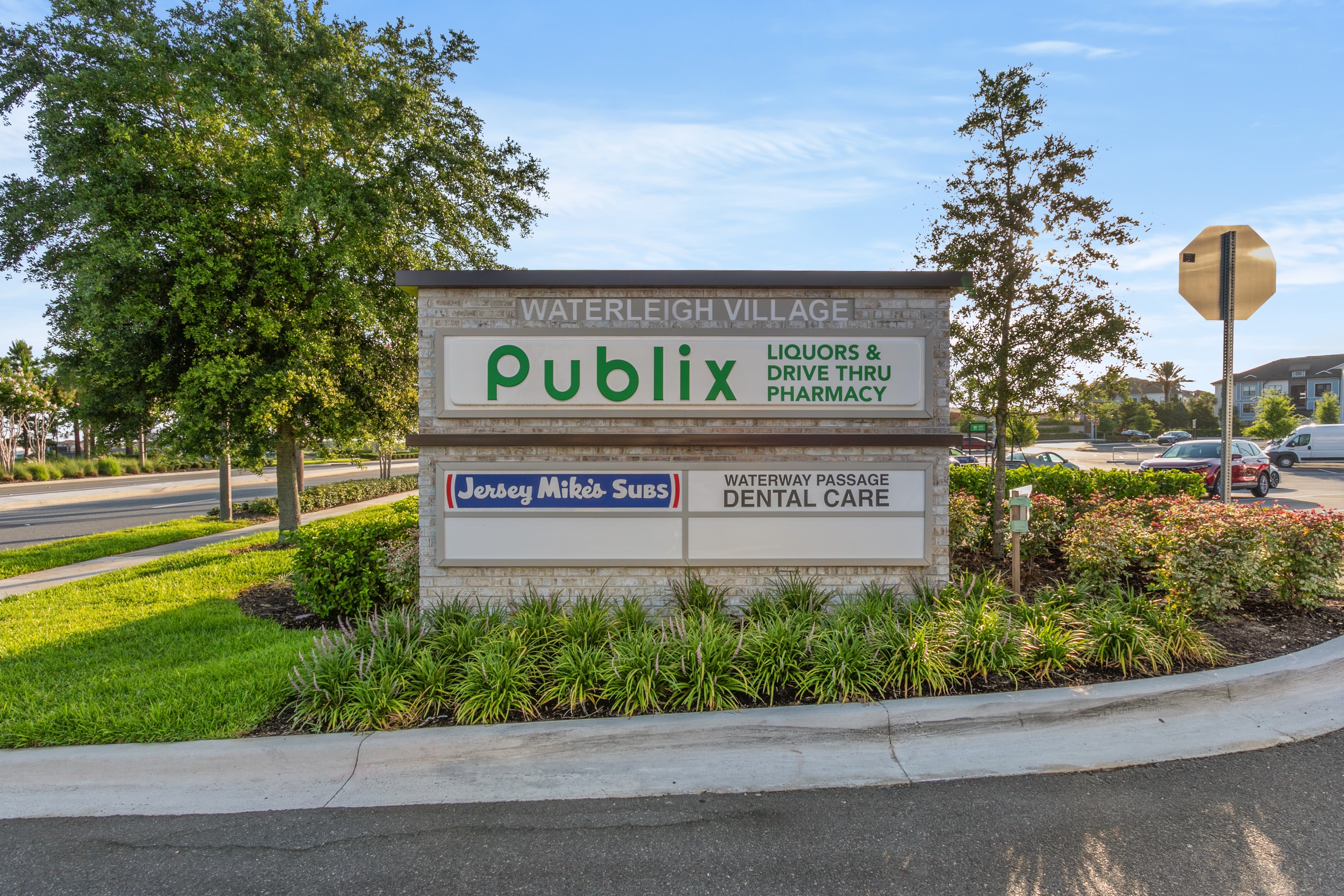 Plaza sign, Waterway Passage Dental Care. Dentist in Winter Garden, FL. 
