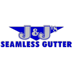 J & J'S Seamless Gutters Logo