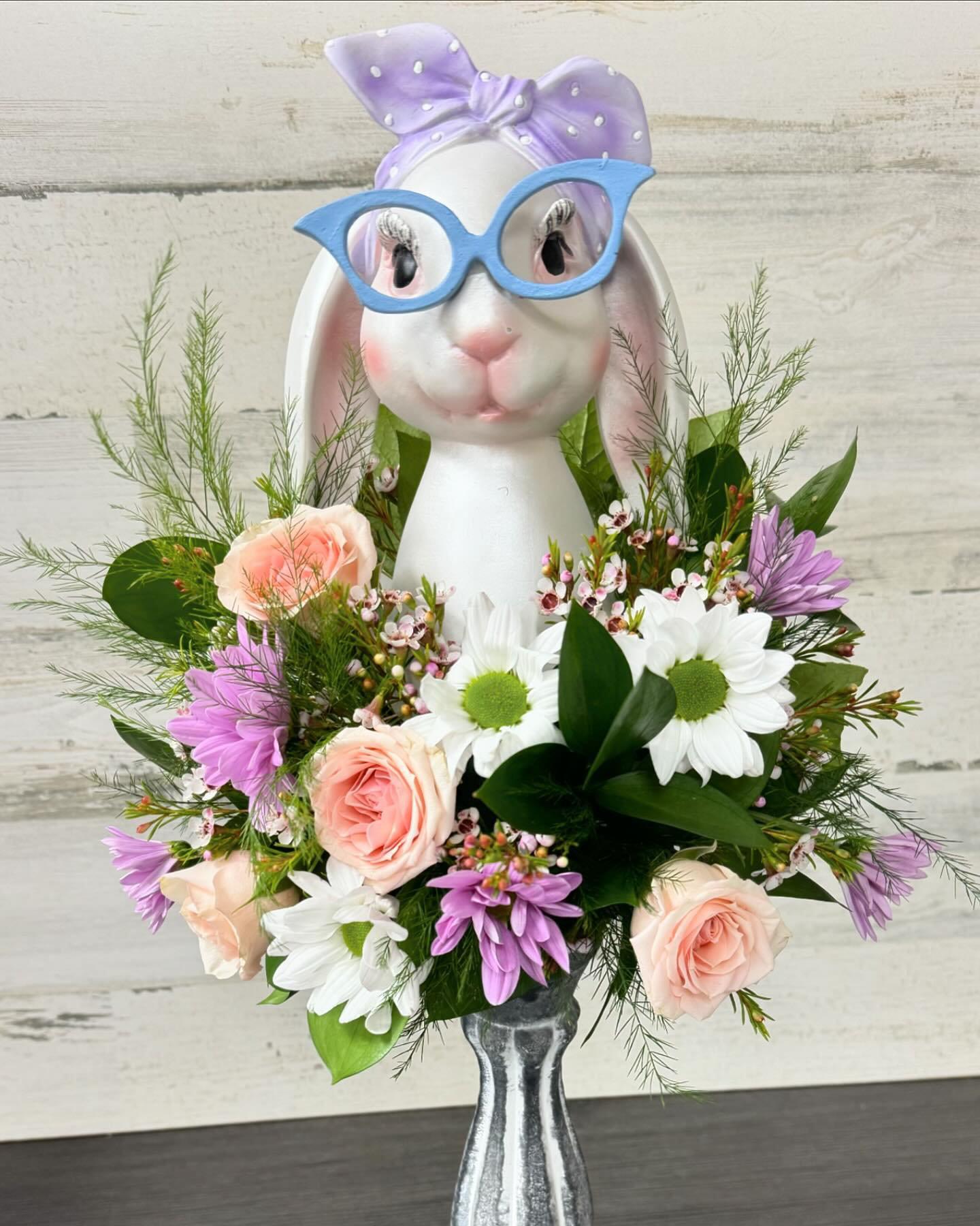 Easter is early this year, book your Easter arrangements now, we have some really cute new merchandise in. 🐰