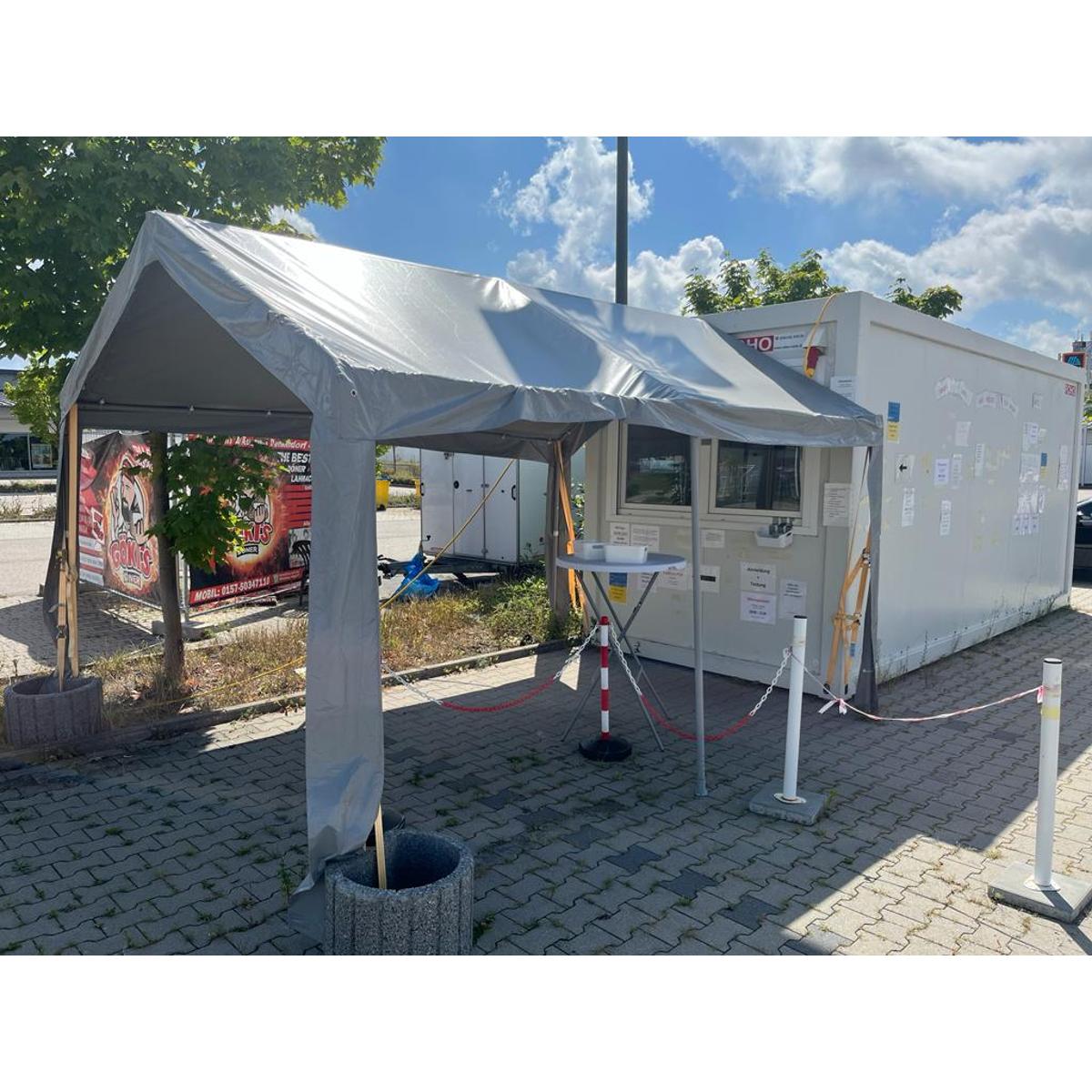 Covid-Bayern Teststelle Denkendorf, REWE NOWAK PARKPLATZ, Alemannenstraße 6 in Denkendorf