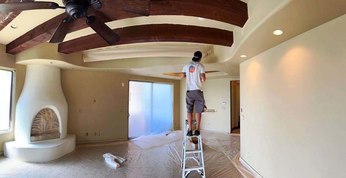 Custom interior painting project in St. George.