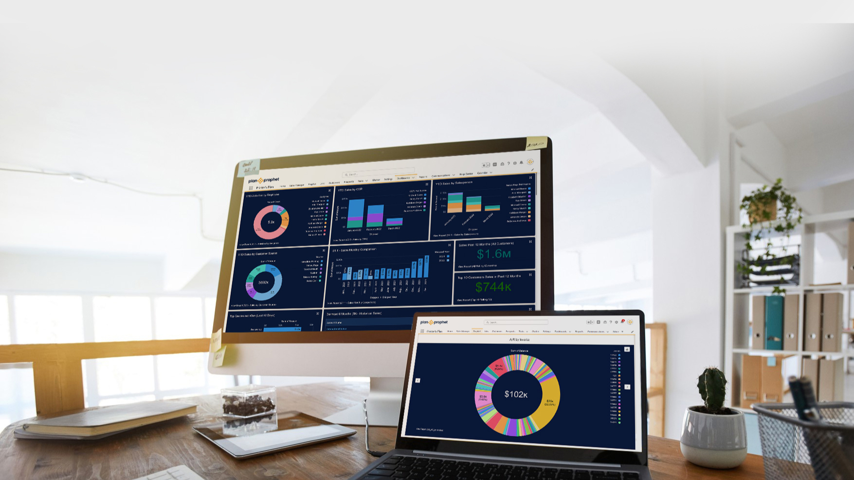 PlanProphet's platform centralizes your print business data, from estimates to customer insights. 
