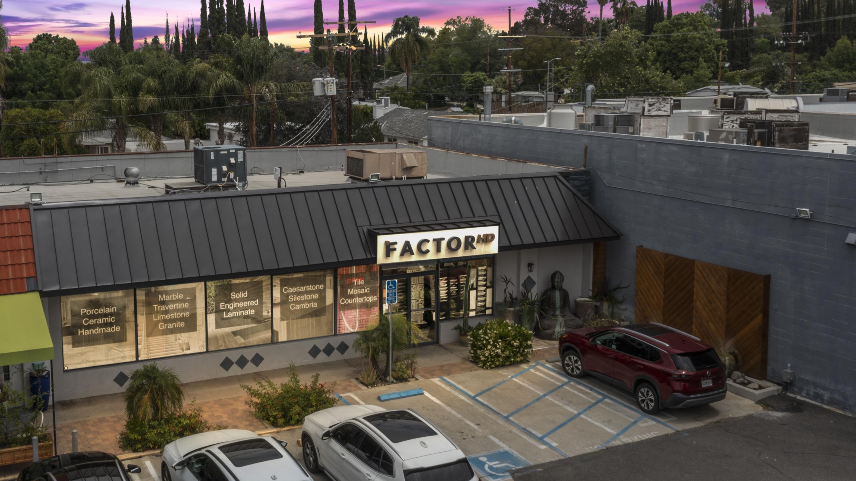 Factor Home and Design (Factor HD) Showroom Located in Woodland Hills California Outside View