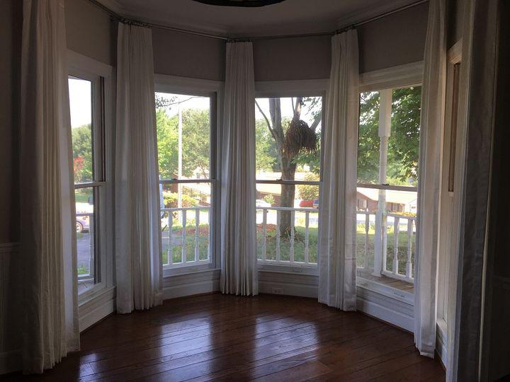 Open bay windows are a sight to behold! But what kind of Window Treatments work best with them? In t Budget Blinds of Knoxville & Maryville Knoxville (865)588-3377