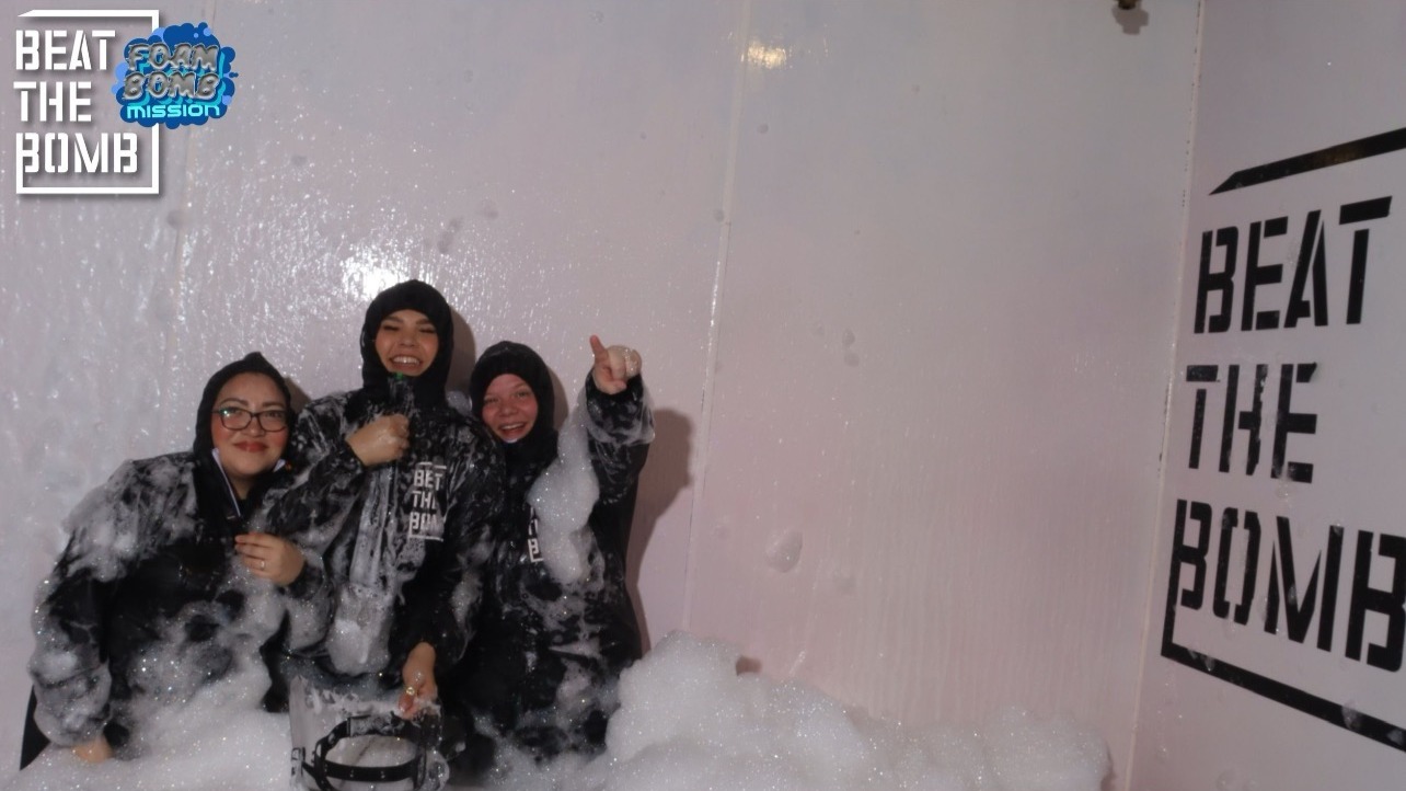 Our team works together inside and outside the office to get the job done! We had a great time at the 'Beat the Bomb' Foam Bomb Mission!