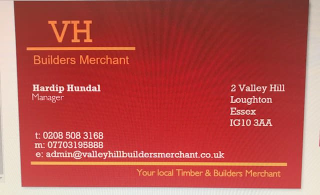 Valley Hill Builders Merchant Loughton 020 8508 3168