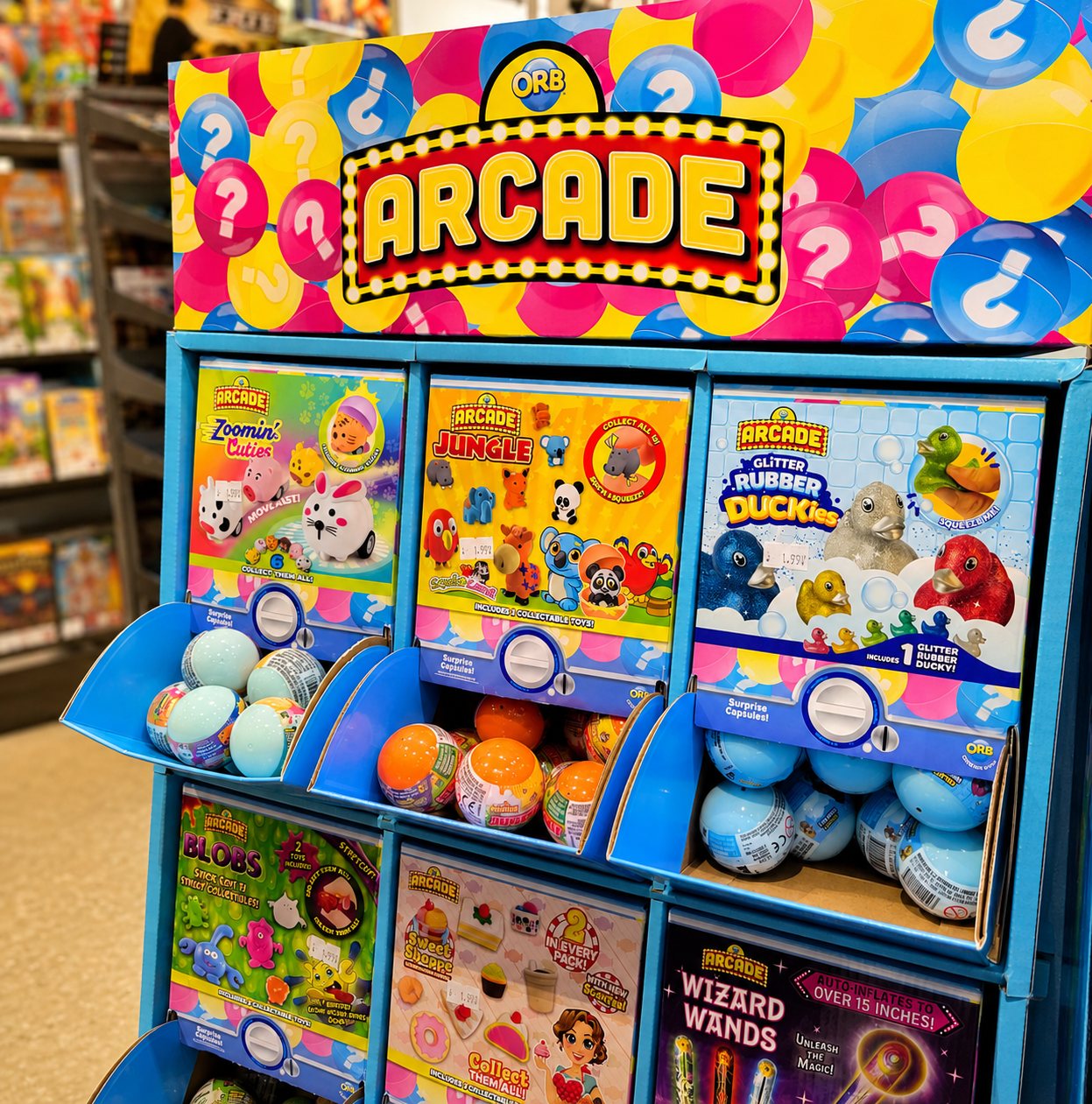 Stocking stuffer items are available in-store for the holiday season. 