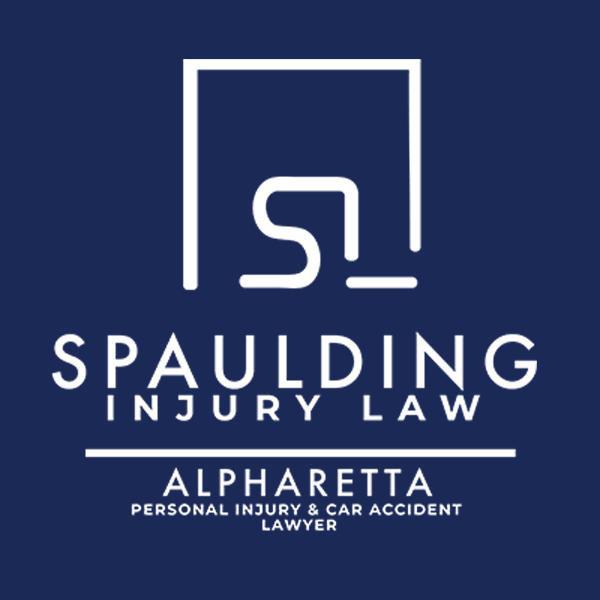 Spaulding Injury Law: Alpharetta Personal Injury & Car Accident Lawyer dark blue and white logo