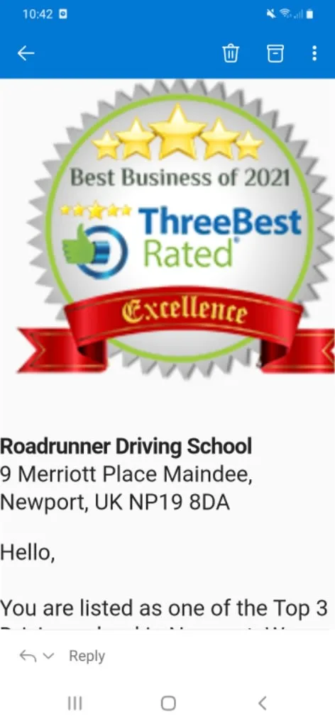 Roadrunner Driving School Newport 07818 599287