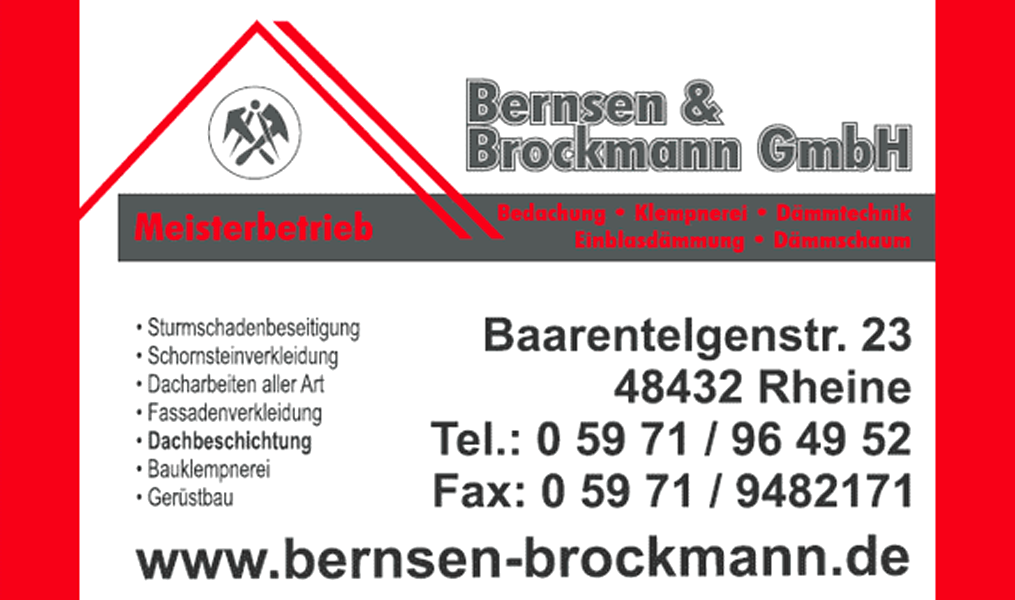 Bilder Bernsen & Brockmann GmbH Dackdeckerei, Zimmerei, Dämmtechnik, Photovoltaik