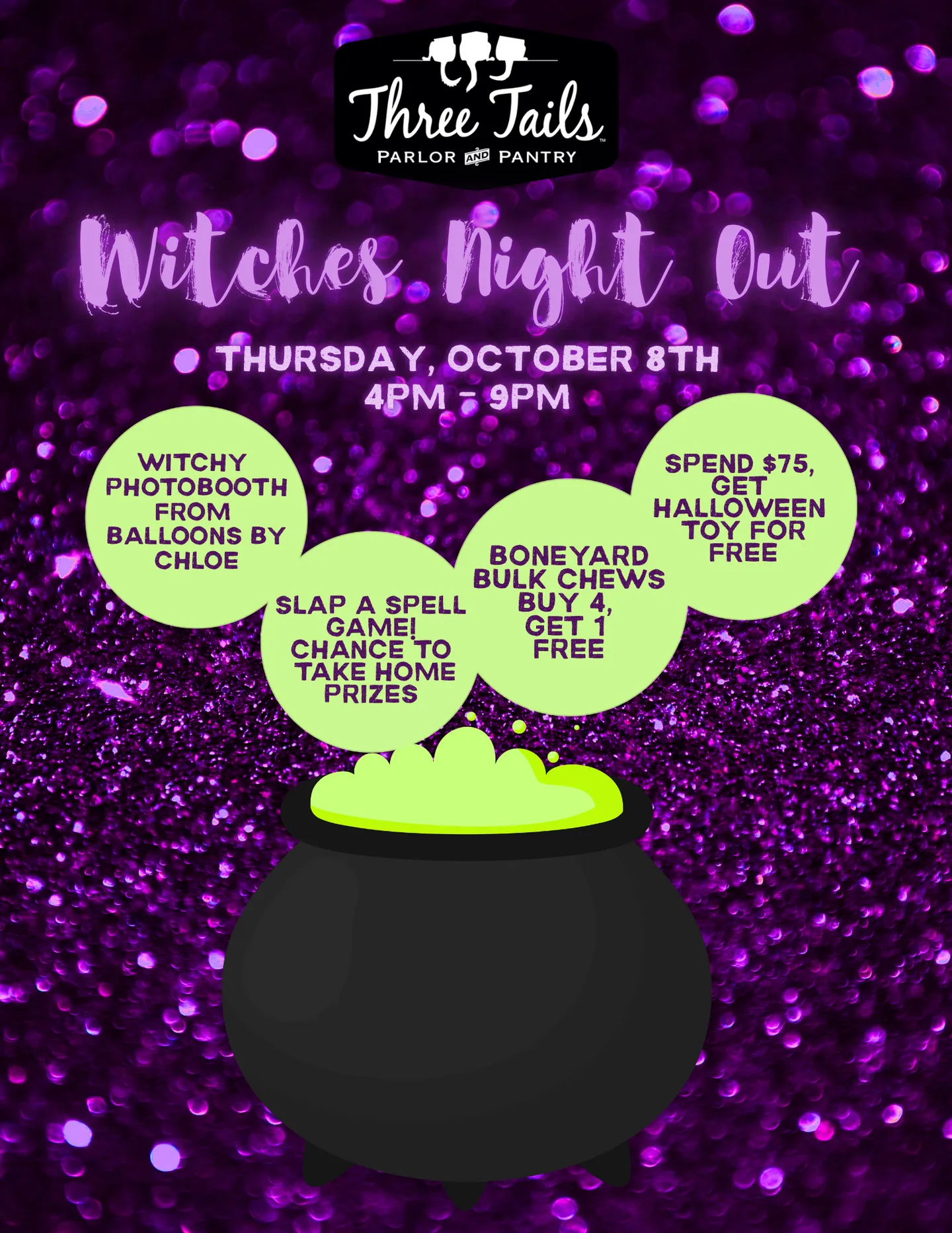Image of Local Pet Event Witches Night Out at Three Tails Nearby