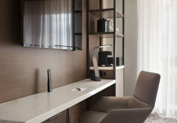 Those in the Orlando Airport area for work will appreciate our spacious desks and warm lighting.