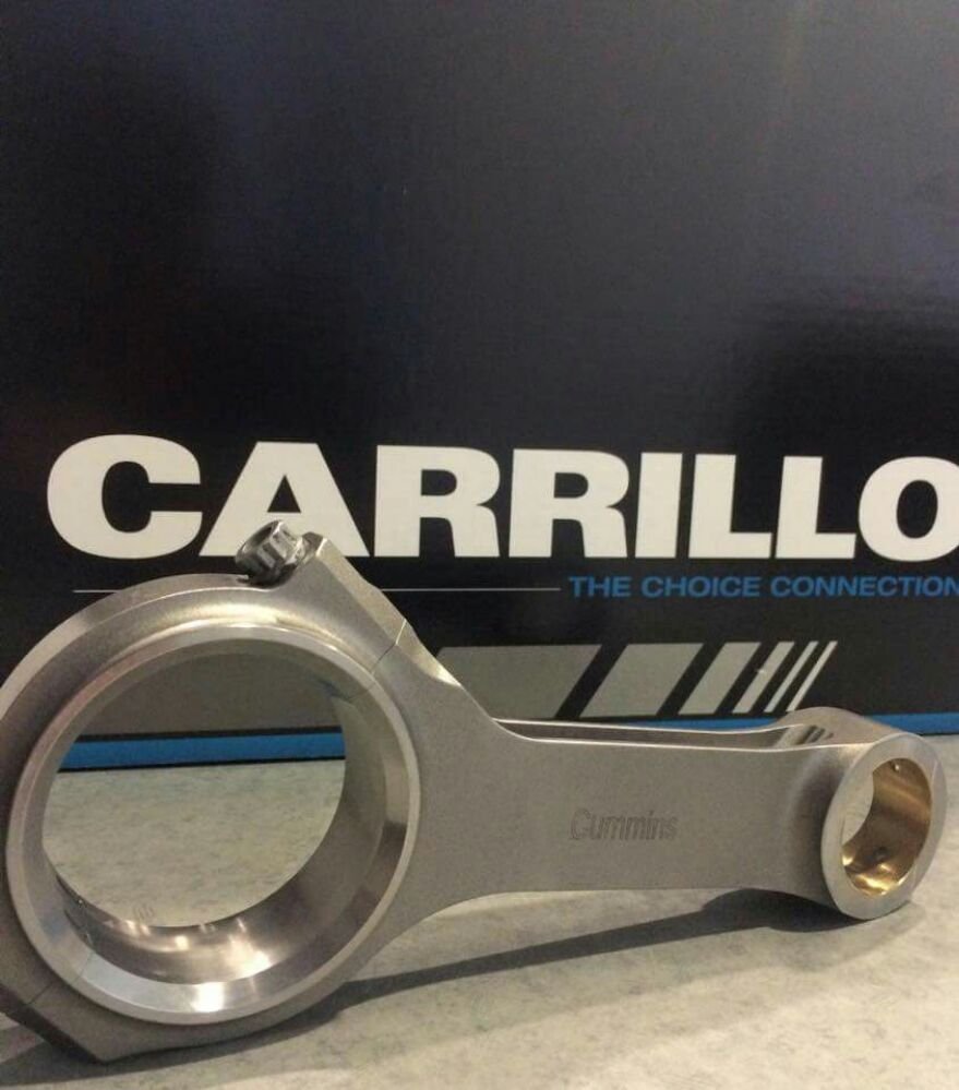 Did you know that we are a master distributor for CP Pistons and Carrillo Rods? Here is a Picture of a Cummins Diesel Rod.