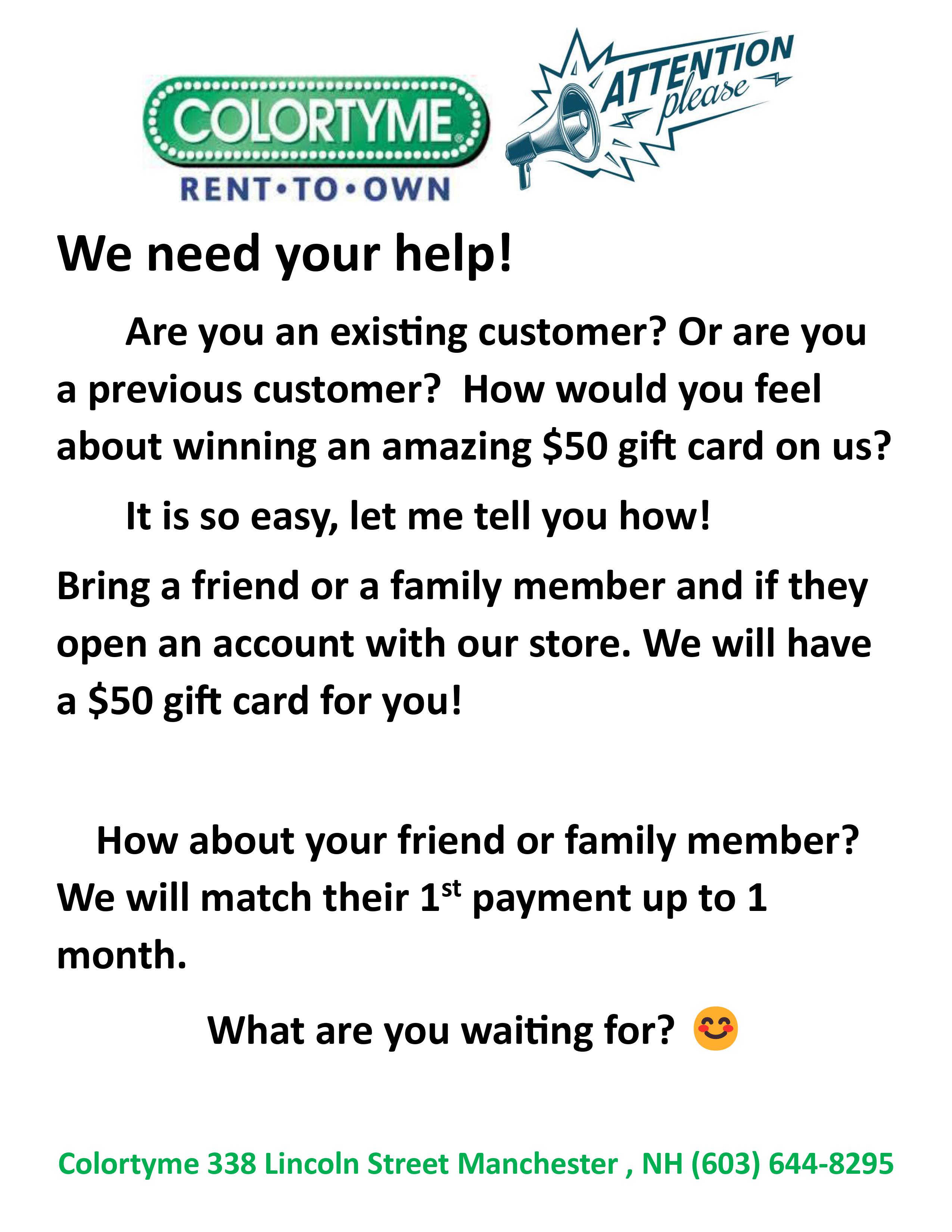 Refer a friend and get $$$