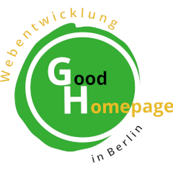 Logo goodhomepage.de - Cooles Webdesign aus Berlin - WordPress, WordPress-Plugins und individuelles Webdesign