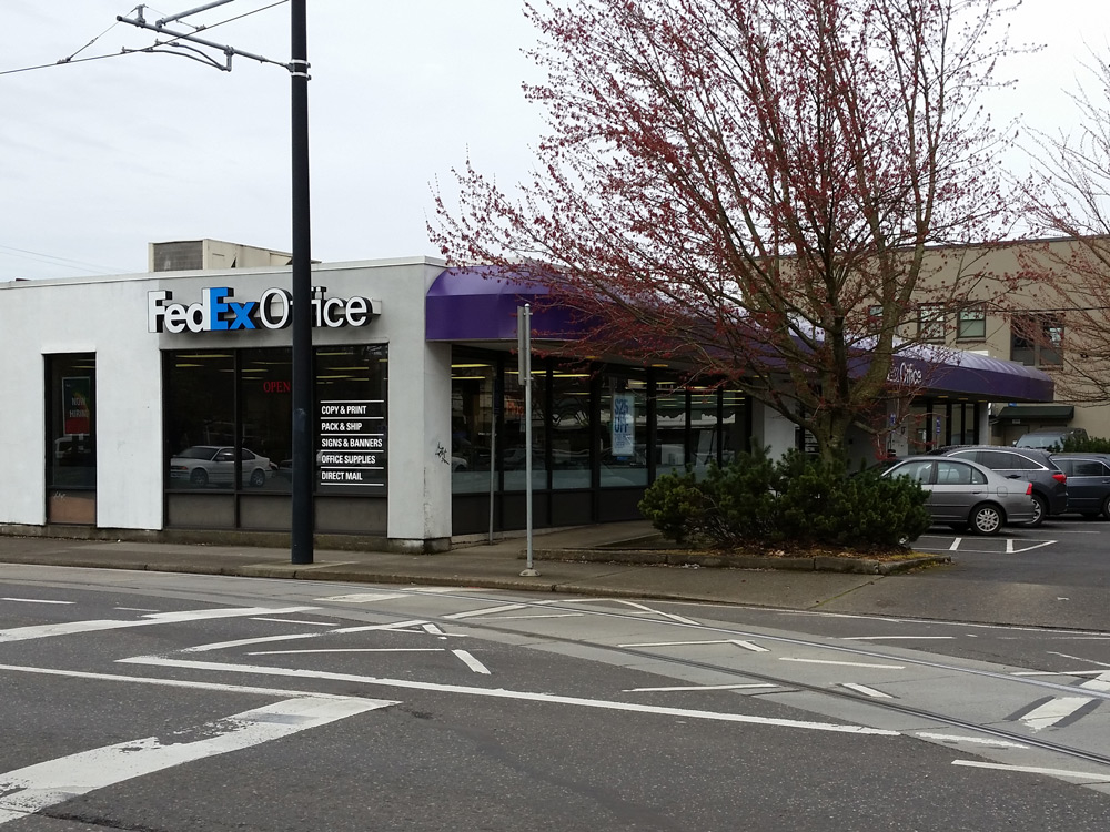 Exterior photo of FedEx Office location at 1605 NE 7th Ave\t Print quickly and easily in the self-service area at the FedEx Office location 1605 NE 7th Ave from email, USB, or the cloud\t FedEx Office Print & Go near 1605 NE 7th Ave\t Shipping boxes and packing services available at FedEx Office 1605 NE 7th Ave\t Get banners, signs, posters and prints at FedEx Office 1605 NE 7th Ave\t Full service printing and packing at FedEx Office 1605 NE 7th Ave\t Drop off FedEx packages near 1605 NE 7th Ave\t FedEx shipping near 1605 NE 7th Ave