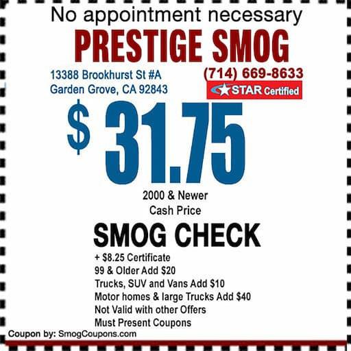 Prestige Smog Check Logo