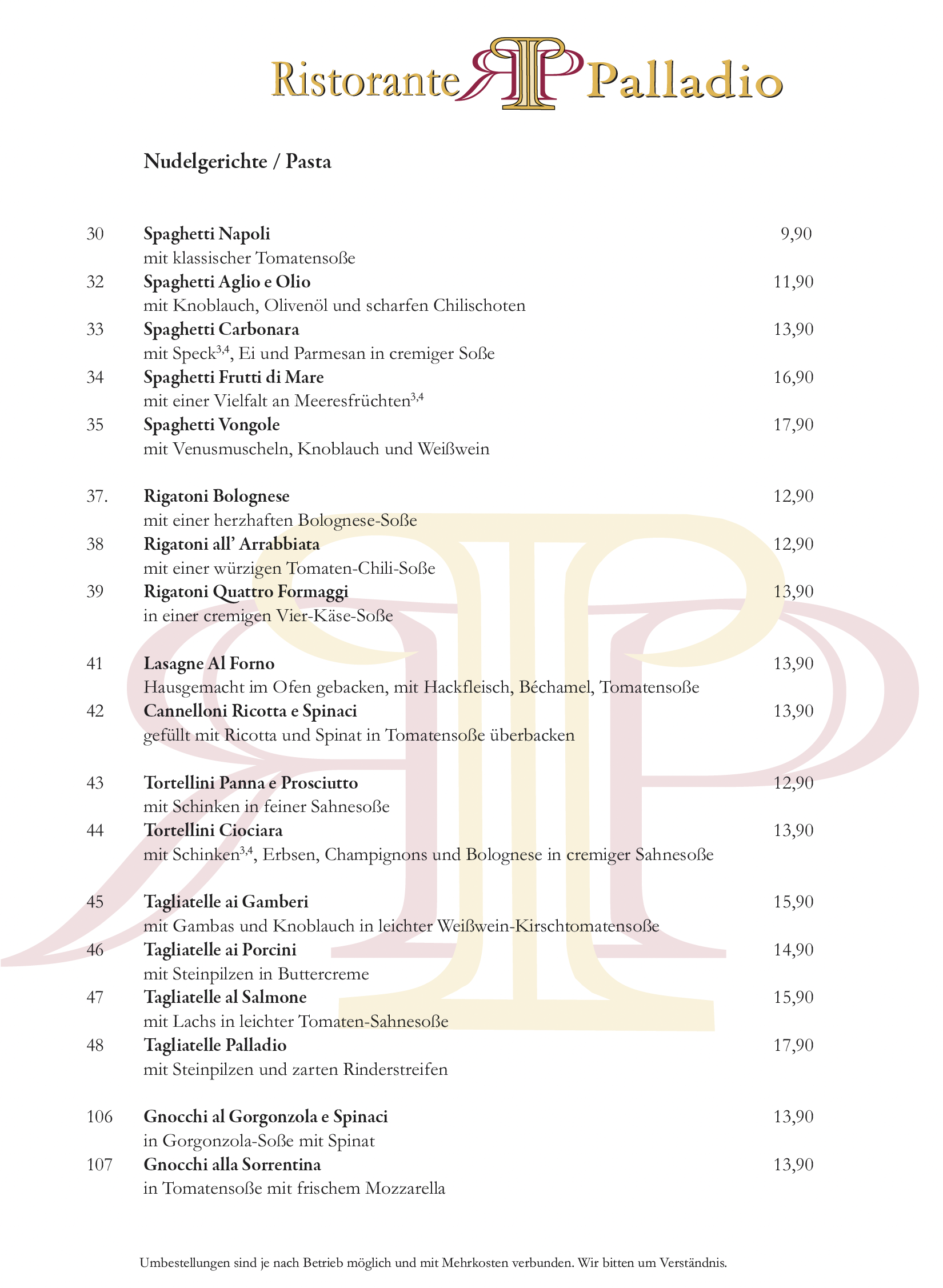 Bilder Ristorante Palladio