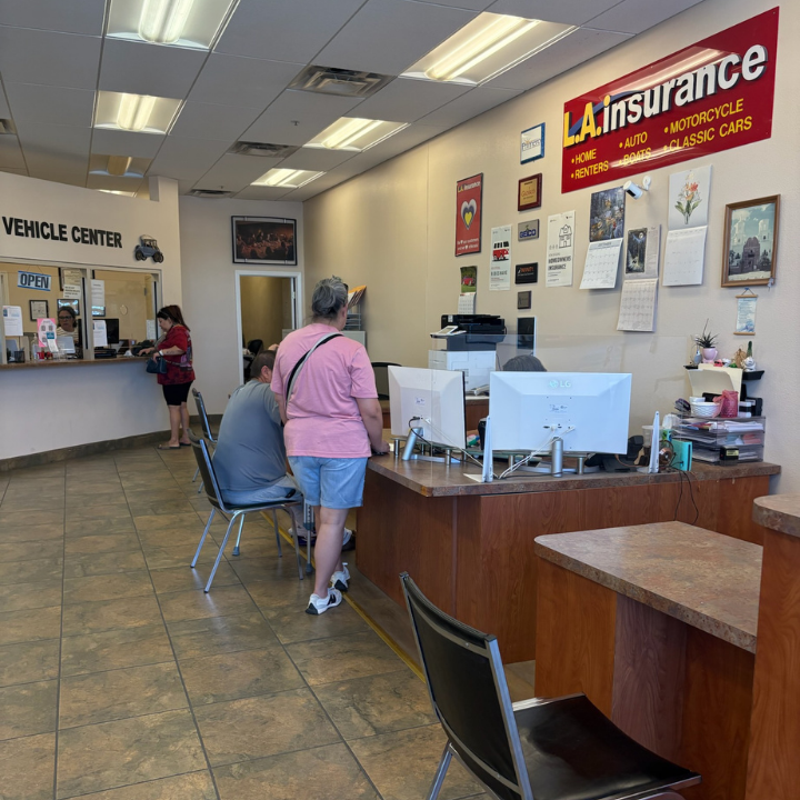Interior of the L.A. Insurance located at 1656 West Valencia Rd. in AZ