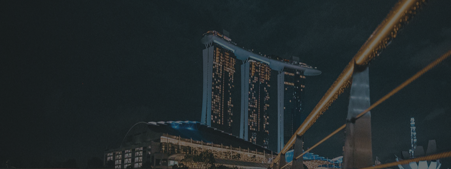 Marina Bay Sands in Singapore at night.