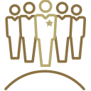 Professional team icon.