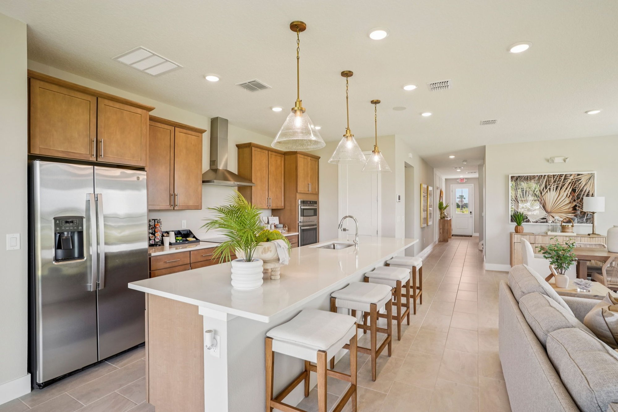 Kitchen of the DRB Homes Trailside Model Home the Sweetgum Floor Plan located in Charming Mount Dora, Florida