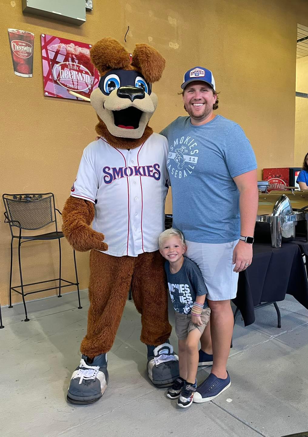 Family Night at the Smokies... Little man got to see Homer!