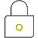 Closed padlock icon.