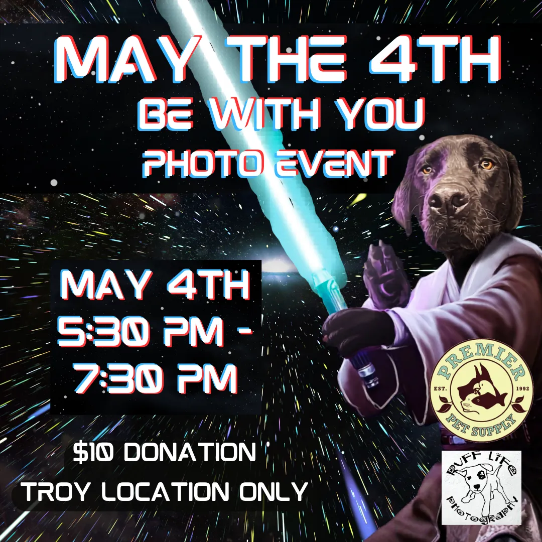 Image of Local Pet Event MAY THE 4TH PET PHOTOS W/ RUFF LIFE PHOTOGRAPHY | TROY Nearby