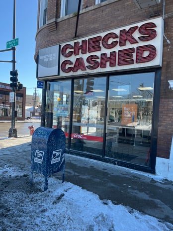 Images CoinFlip Bitcoin ATM - CFSC Currency Exchange Kimball & North Check Cashing and Auto License (Chicago)