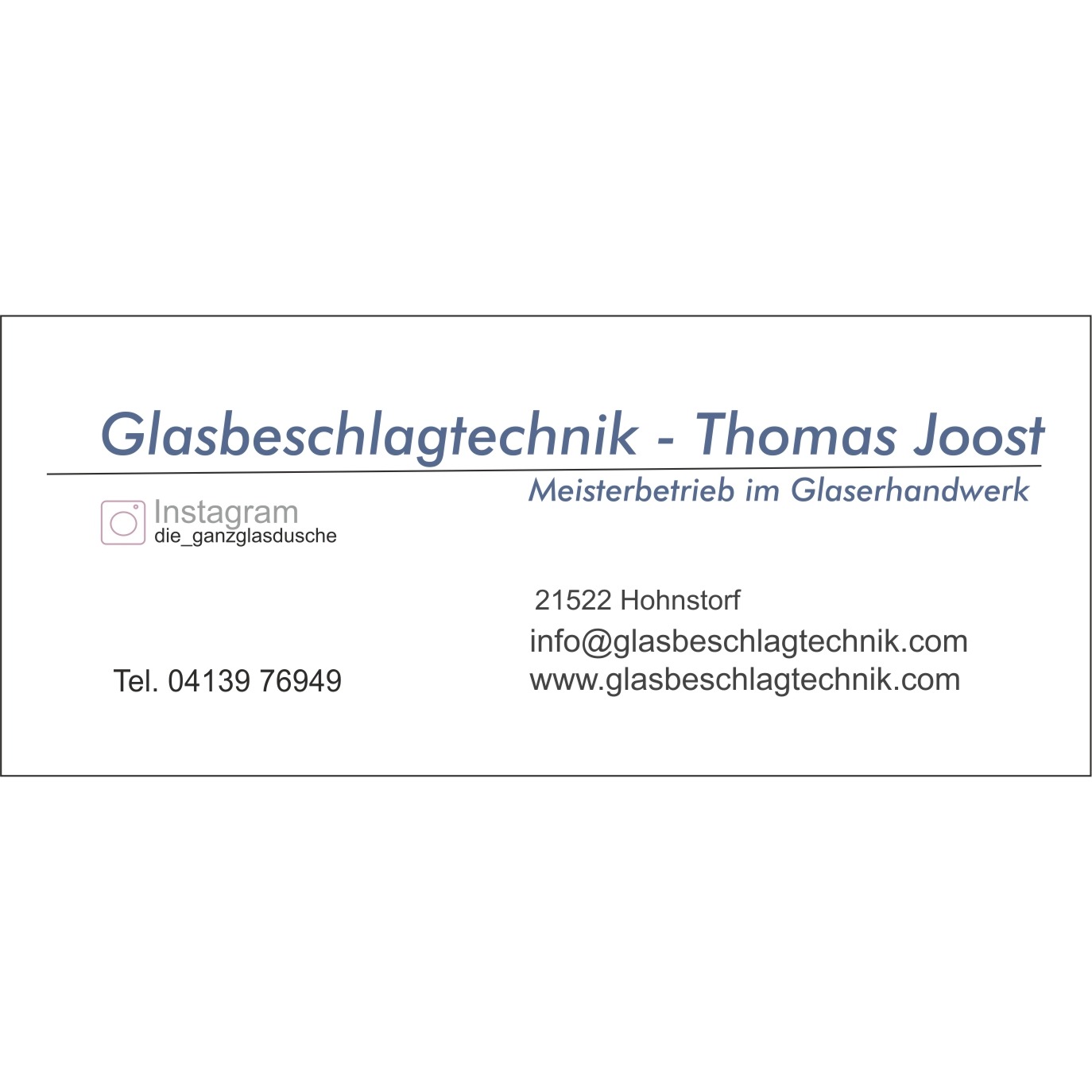 Glasbeschlagtechnik Thomas Joost in Hohnstorf an der Elbe - Logo