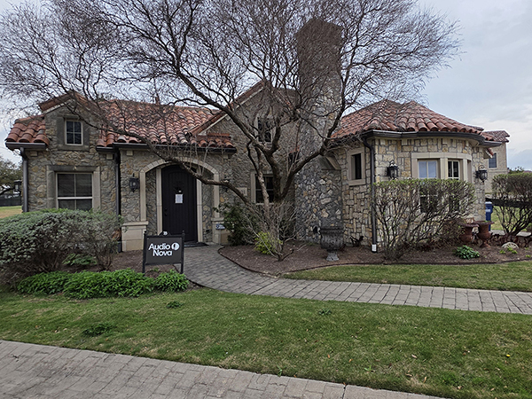 Exterior photo of building of the AudioNova hearing clinic in McKinney, TX