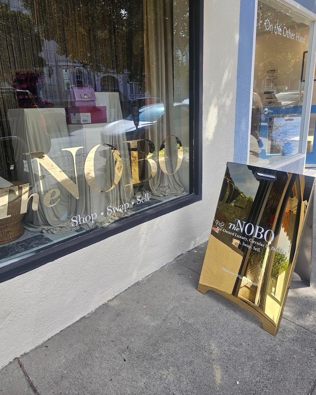 Street view of TheNOBO pre-owned designer boutique, Presidio Heights, San Francisco CA