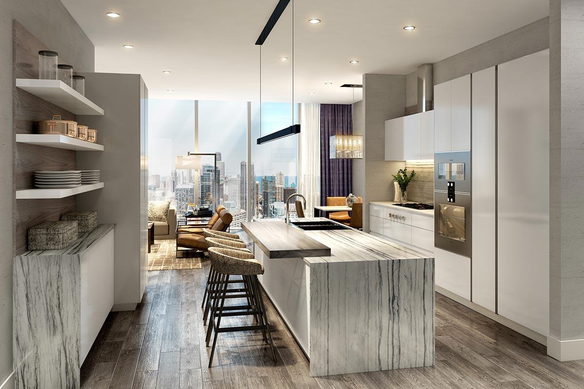 St. Regis Chicago 3 Bedroom Residence Kitchen