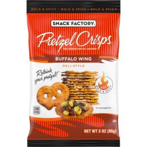 Snack Factory® Pretzel Crisps, Buffalo Wing, 3 Oz featured image