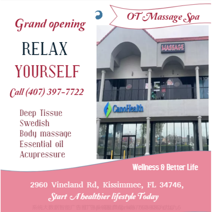 OT Massage Spa - Kissimmee, FL 34746 - (407)397-7722 | ShowMeLocal.com