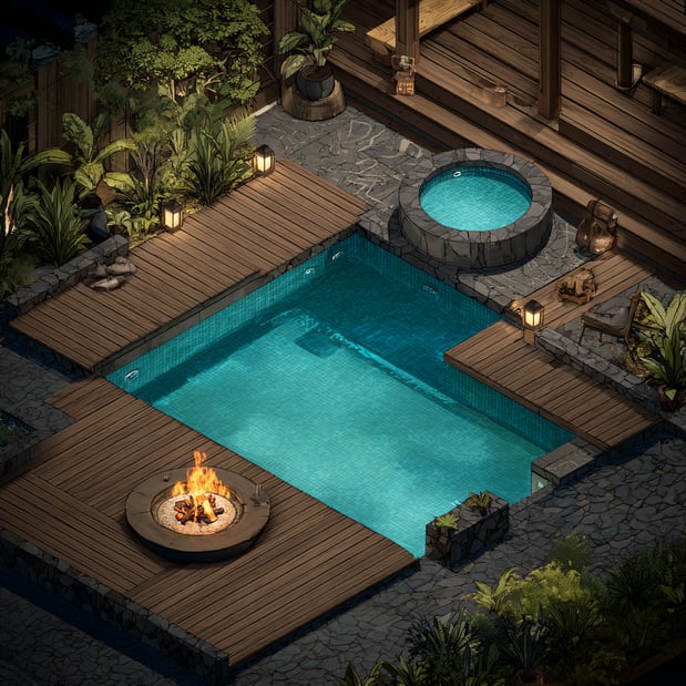 Images Outside Design Custom Pools & Spas